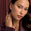 Серьги серебро 925 серебряные гвоздики женские сердечки Miestilo