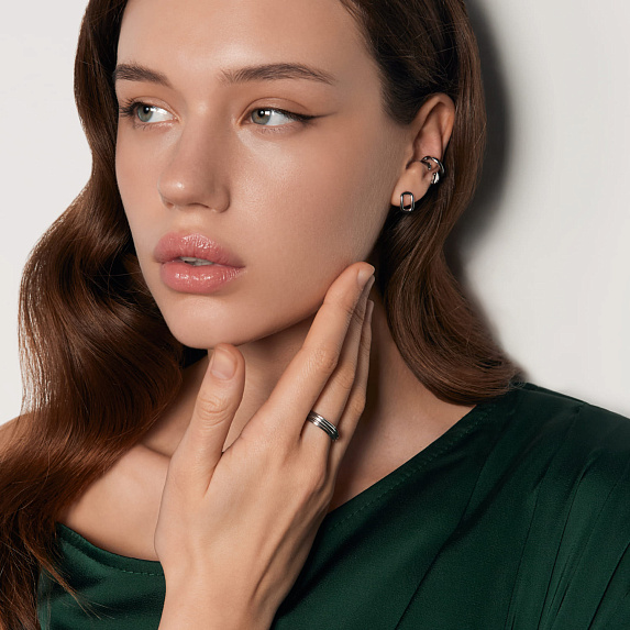 Серьги серебро 925 серебряные овал Miestilo