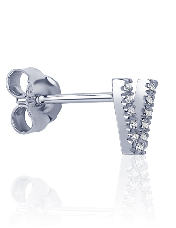 Моносерьга в виде буквы V MIESTILO Miestilo  2