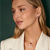 Серьги серебро 925 серебряные гвоздики женские с камнем Miestilo