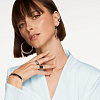 Серебряное двойное кольцо с цепью Miestilo