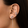 Серьги серебро 925 протяжки длинные Miestilo