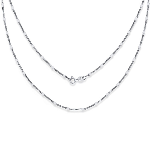 Серебряная цепочка в плетении панцирь ширина 2 мм Miestilo