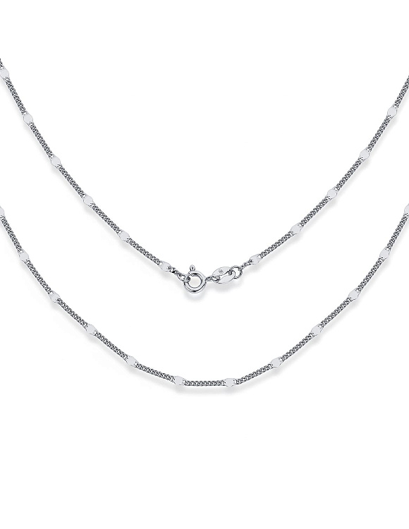 Серебряная цепочка в плетении панцирь ширина 2 мм Miestilo  2