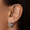Серьги серебро 925 серебряные гвоздики женские кольца Miestilo