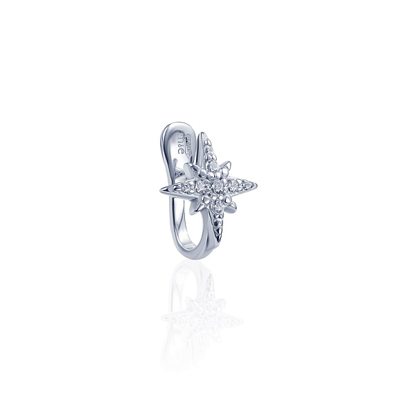Серебряный кафф в виде звезды MIESTILO Miestilo
