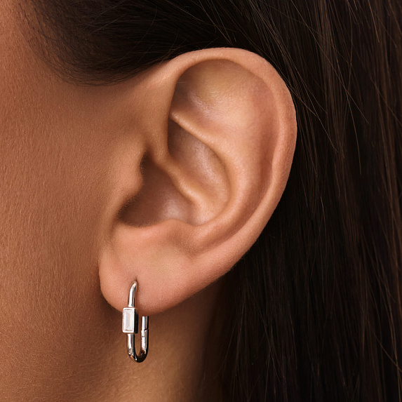 Серьги колечки серебро 925 серебряные круглые конго Miestilo