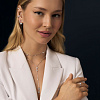 Колье галстук с фианитами Miracle Miestilo