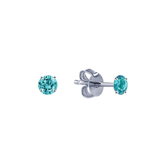 Серьги серебро 925 серебряные гвоздики женские маленькие Miestilo