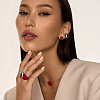 Кольцо серебро 925 сердечко ювелирное с эмалью Miestilo