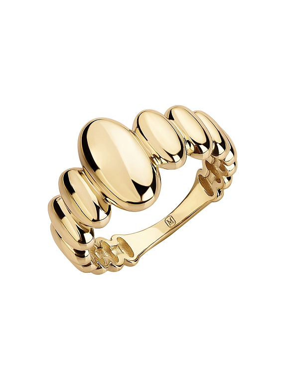 Серебряное кольцо овалы Miestilo  2