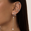 Серьги серебро 925 серебряные висюльки длинные Miestilo