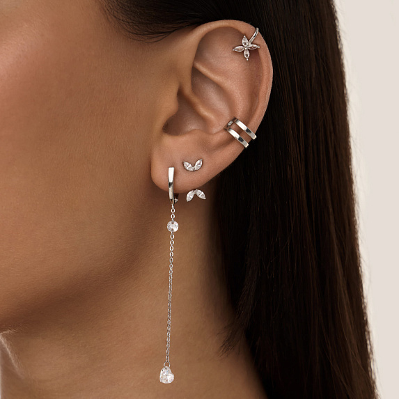 Серьги серебро 925 серебряные висюльки длинные Miestilo