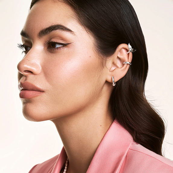 Серьги серебро 925 серебряные конго без вставок Miestilo