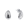 Серебряные серьги гвоздики Miestilo