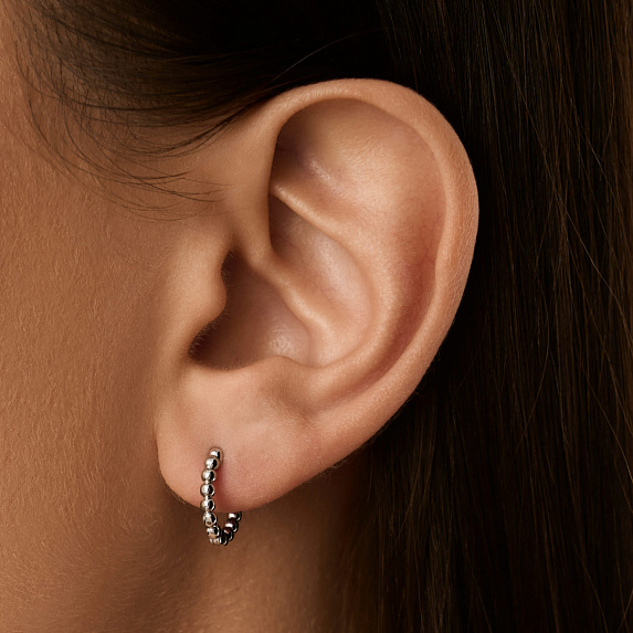 Серьги серебро 925 женские конго без вставок Miestilo