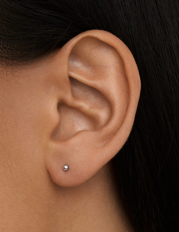 Серебряные серьги пусеты MIESTILO Miestilo