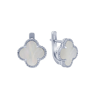 Серьги серебро 925 клевер ван клиф van cleef Miestilo