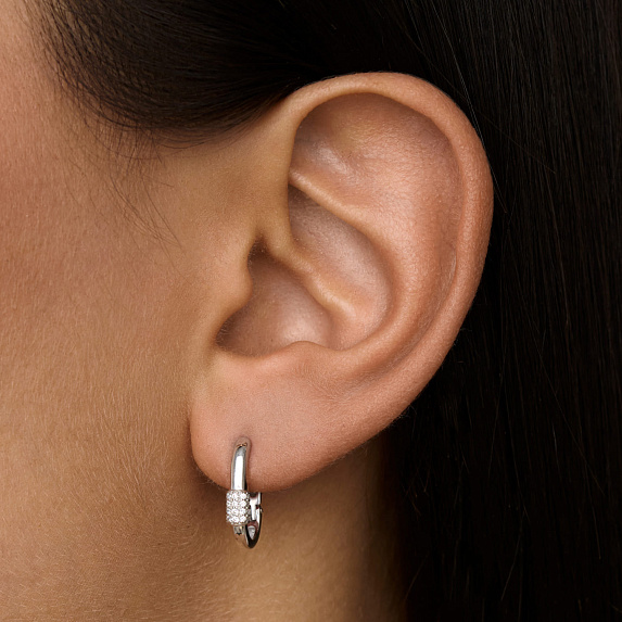Серьги колечки серебро 925 серебряные круглые конго Miestilo