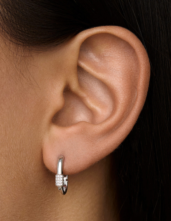 Серьги колечки серебро 925 серебряные круглые конго Miestilo