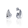 Серьги-пуссеты с U-образным изгибом из серебра MIESTILO  Miestilo