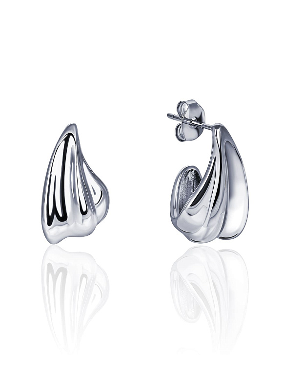 Серьги-пуссеты с U-образным изгибом из серебра MIESTILO  Miestilo  2