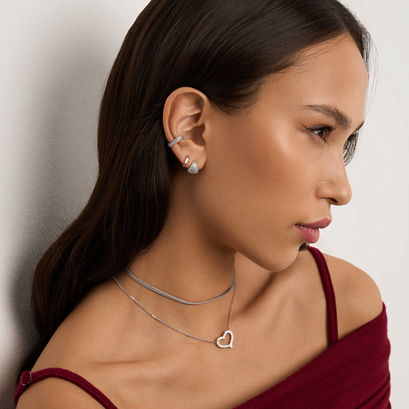 Серьги кольца конго серебро 925 серебряные круглые Miestilo