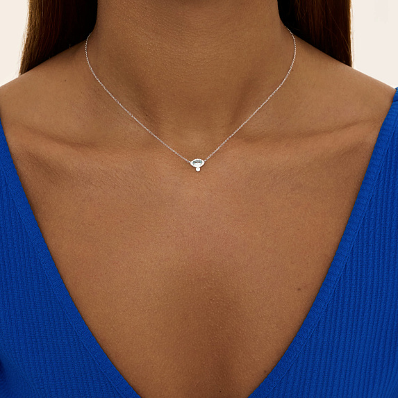 Серебрянное колье Miestilo