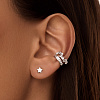 Серьги серебро 925 серебряные гвоздики женские звезды Miestilo