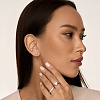 Серьги серебро 925 серебряные гвоздики сердечки Miestilo