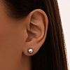 Серебряные серьги гвоздики шар Miestilo