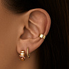 Серьги серебро 925 женские позолоченные конго без вставок Miestilo