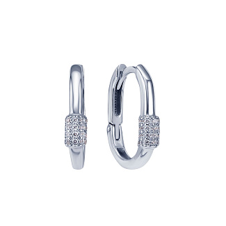 Серьги колечки серебро 925 серебряные круглые конго Miestilo