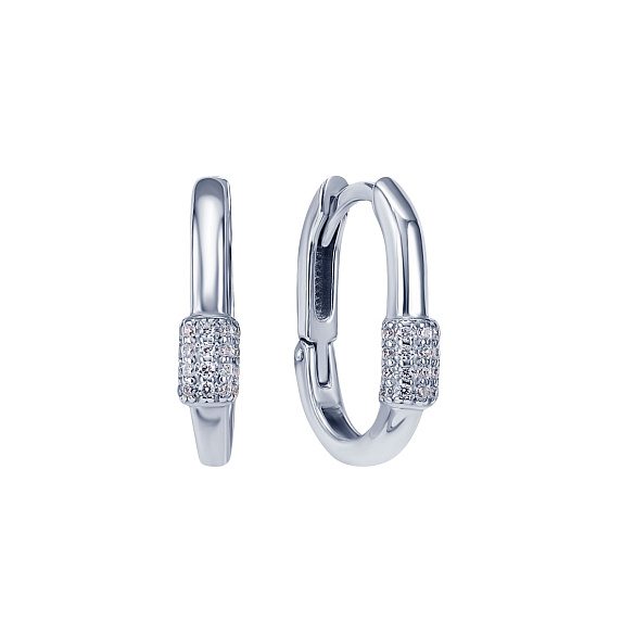 Серьги колечки серебро 925 серебряные круглые конго Miestilo