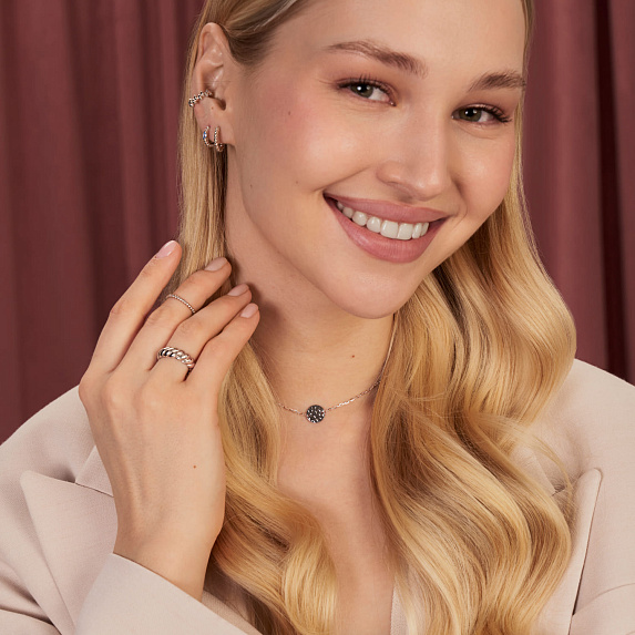 Серьги серебро 925, серьги кольца серебро, серьги конго серебро 925 Miestilo