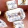 Серебряный пирсинг с фианитами Miestilo