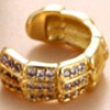 Серебряный кафф с фианитами Miestilo