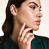 Кольцо серебро 925 дорожка из камней ювелирное тонкое Miestilo