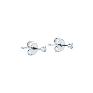 Серьги серебро 925 серебряные гвоздики женские с камнем Miestilo
