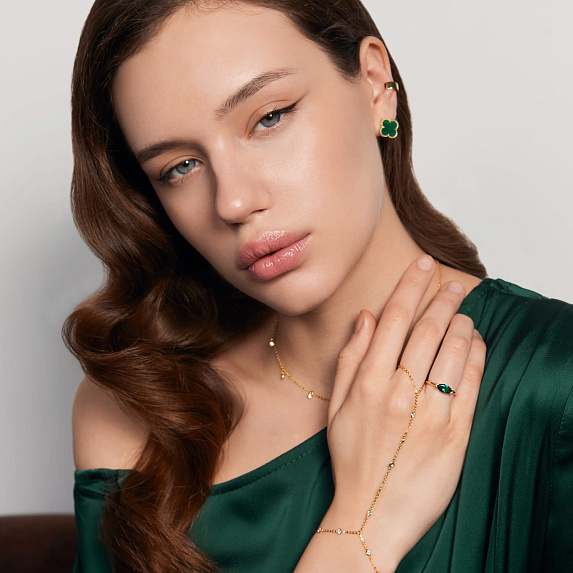 Серебряное кольцо с фианитом в огранке маркиз Miestilo