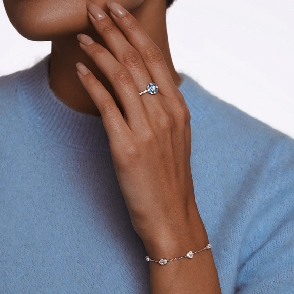 Серебряное кольцо с фианитами Miestilo