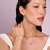 Серебряный жесткий браслет с фианитом Miestilo