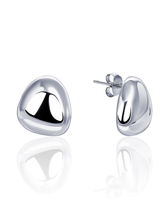 Каплевидные серьги-пусеты из серебра MIESTILO  Miestilo  2