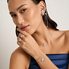 Серебряный браслет с фианитами Miestilo