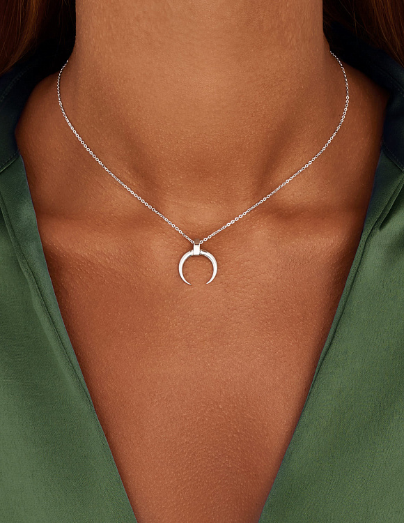 Подвеска серебро 925 луна серебряная ювелирная Miestilo