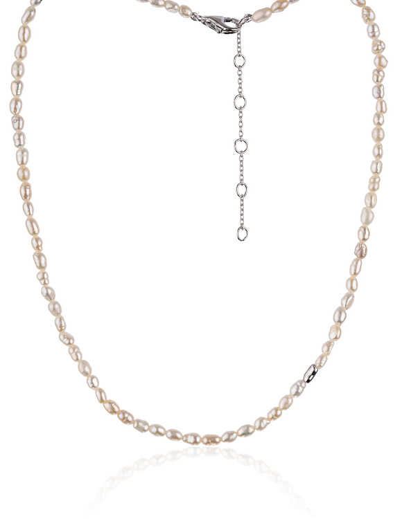 Серебряное колье-чокер с натуральным жемчугом MIESTILO  Miestilo  2