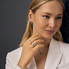 Моносерьга серебро 925 гвоздик c буквой К Miestilo