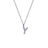 Подвеска серебро 925 на шею с буквой ю Miestilo