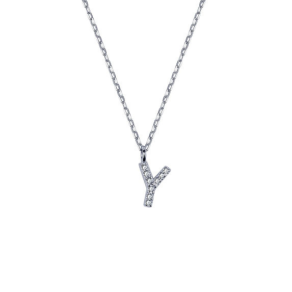 Подвеска серебро 925 на шею с буквой ю Miestilo