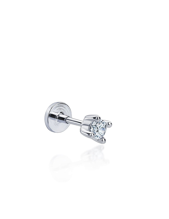 Серебряный пирсинг с фианитом MIESTILO Miestilo  2